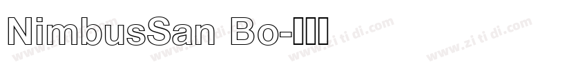 NimbusSan Bo字体转换